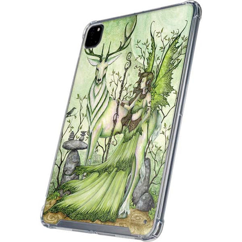 Amy Brown Guardian Fairy and Stag iPad Pro 12.9in (2020) Clear Case